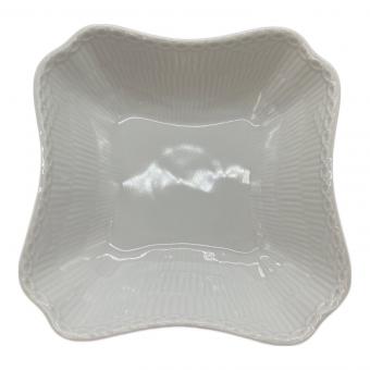 ROYAL COPENHAGEN (ロイヤル・コペンハーゲン) スクエアボウル ホワイトフルーテッド・ハーフレース