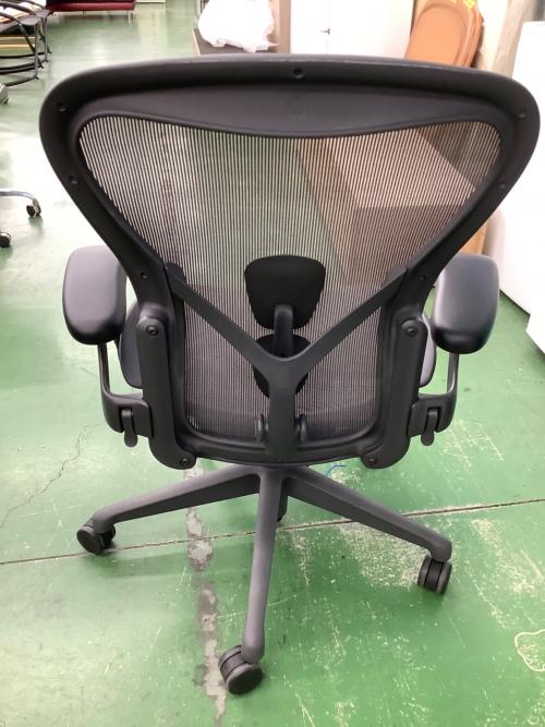 Herman Miller (ハーマンミラー) アーロンチェア グレー Bサイズ AER1B23DW-0004 リマスタード グラファイト