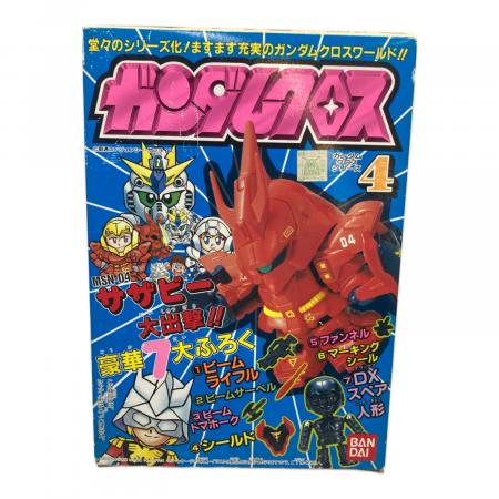 SDガンダム クロス サザビー 欠品あり（ビームトマホーク・シールド欠品） BANDAI (バンダイ) レトロホビー No.4 サザビー ガンダムクロス