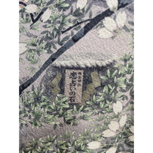 その他ブランド (ソノタブランド) 訪問着　袷　Mサイズ　清水寺　桜　藤色　灰色　和装 パープル