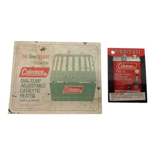 Coleman (コールマン) キャタリティックヒーター5000-8000 アウトドアヒーター 515A704 ゴールドボンド P ヴィンテージ