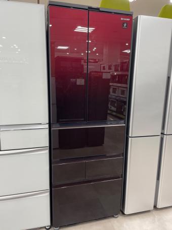 SHARP (シャープ) 6ドア冷蔵庫 SJ-GK50J-R 2023年製 504L 150L クリーニング済