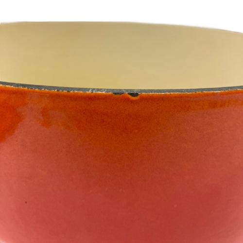 LE CREUSET (ルクルーゼ) オーバル鍋 オレンジ