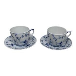 ROYAL COPENHAGEN (ロイヤル・コペンハーゲン) カップ&ソーサー ブルーフルーテッド 2Pセット