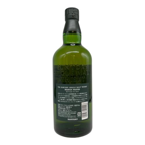 サントリー ジャパニーズウィスキー 700ml 本体のみ 白州 ヘビリー ピーテッド 2010年 未開封
