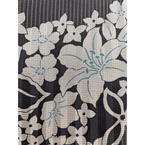 羽織　袷　Ｌサイズ　花柄　ツツジ　グレー　和装