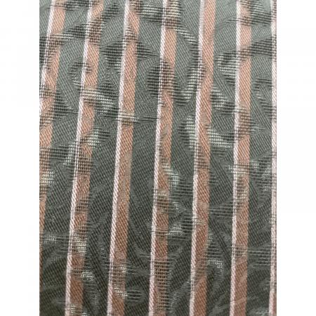 糀織物 羽織 紋紗 Lサイズ 西陣きもの曾 御召機の証 反端付 紗衣 茶色