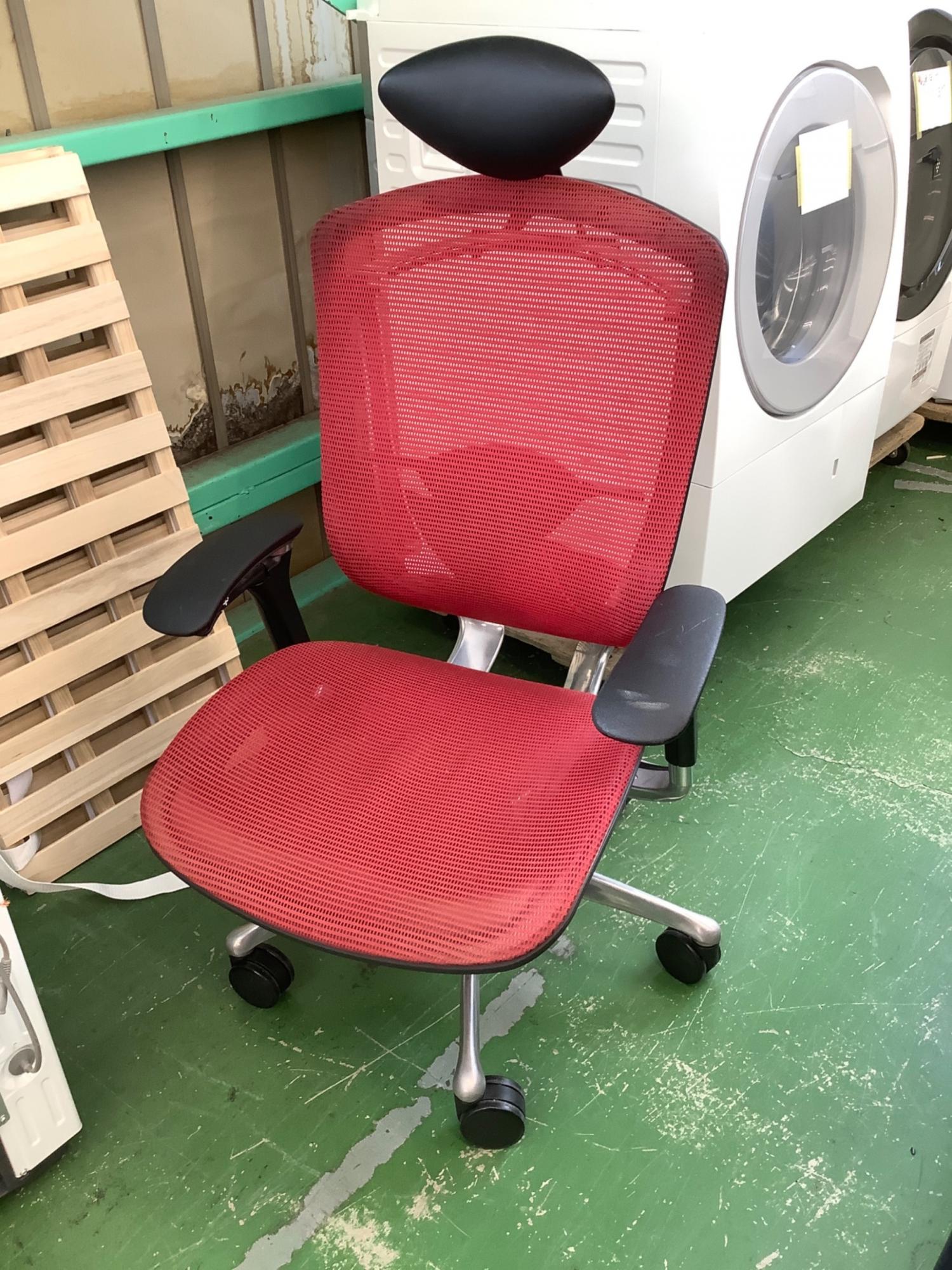 okamura★中古美品★オフィスチェア4脚セット♪レッド okamura☆中古美品☆オフィスチェア4脚セット♪レッド okamura☆中古美