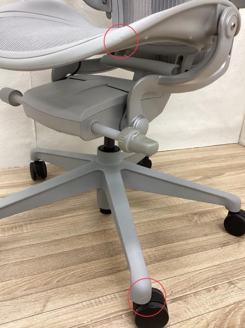 Herman Miller (ハーマンミラー) アーロンチェア ライトグレー 2024年 1人掛け AER1A13DW ALP VPR SNA DVP DC1 DVP 23101 リマスタード ミネラルベース