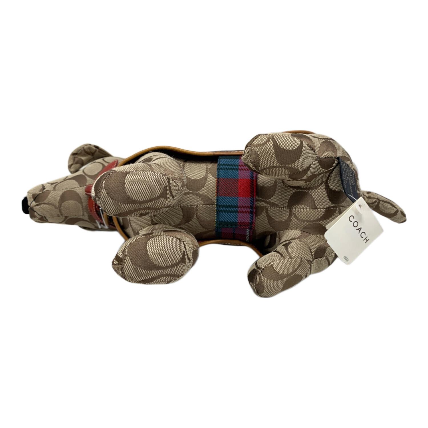 COACH チェック柄 犬の置物レア！！ COACH チェック柄 犬の置物レア！！