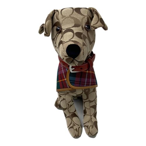 COACH (コーチ) インテリア小物 犬モチーフヌイグルミ シグネチャー