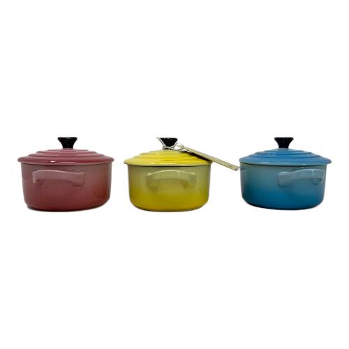 LE CREUSET (ルクルーゼ) ミニラウンドココット 3Pセット