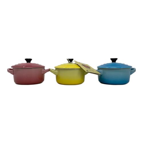 LE CREUSET (ルクルーゼ) ミニラウンドココット 3Pセット