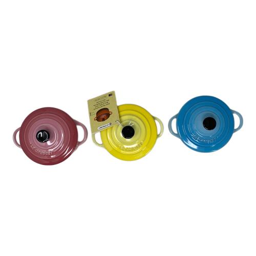 LE CREUSET (ルクルーゼ) ミニラウンドココット 3Pセット