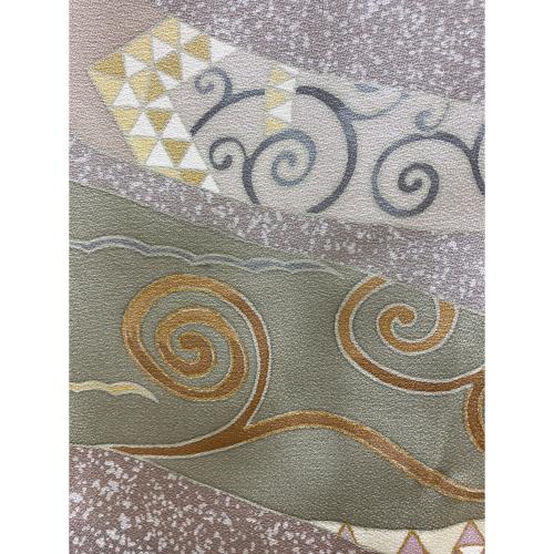 じゅらく　訪問着　Sサイズ　帝王紫　刺繍　吉祥文様　グレー　和装