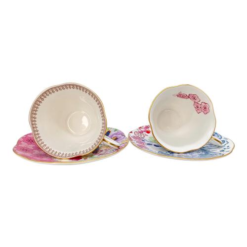 Wedgwood (ウェッジウッド) カップ&ソーサー バタフライブルーム 2Pセット