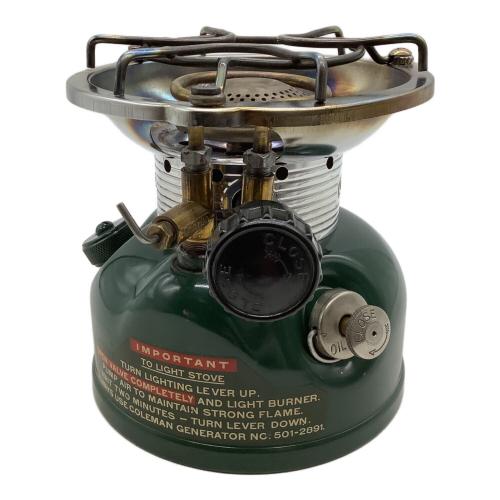 【ジャンク】Coleman (コールマン) 501 ガソリンシングルバーナー 海外リコール製品のため動作未確認/パーツ現状インテリアとして向け ヴィンテージ