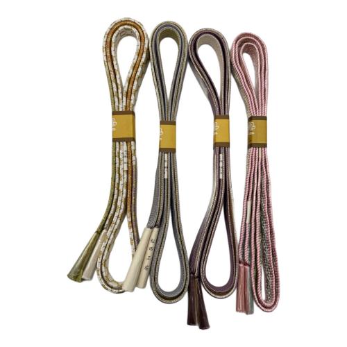 銀座くのや　帯締め4本セット　正絹　和装