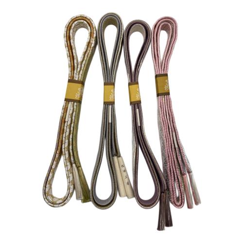 銀座くのや　帯締め4本セット　正絹　和装