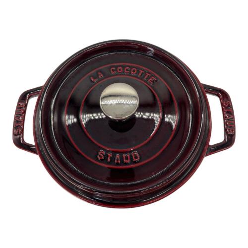 Staub (ストウブ) ラウンド鍋 SIZE 18cm ボルドー