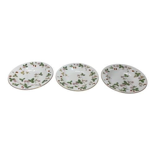 Wedgwood (ウェッジウッド) スーププレート ワイルドストロベリー 3Pセット