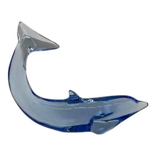 Baccarat (バカラ) 置物 イルカ・ブルー