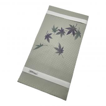 名古屋帯　紅葉　グレー　仕立て上がり　和装