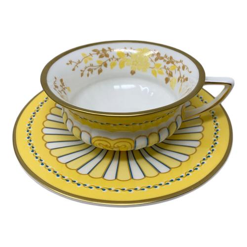 Wedgwood (ウェッジウッド) カップ&ソーサー イエロ-リボン ハーレクイン