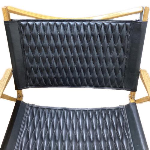 Kermit chair (カーミットチェア) アウトドアチェア DIA JACKET,ヒジラク,ノビタブラック付 ブラック カーミットチェアワイドカスタム(オーク)