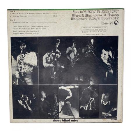 ★ TBM オリジナル★水橋孝 When a man loves woman 水橋孝 Quartet+2 レコード When A Man Loves A Woman tbm-28