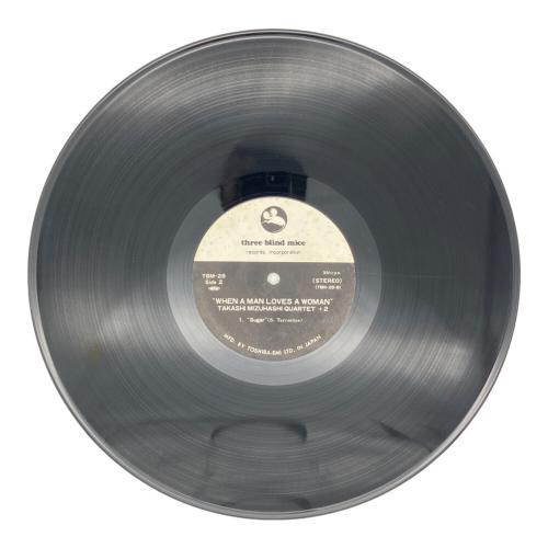 水橋孝 Quartet+2 レコード When A Man Loves A Woman tbm-28