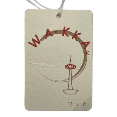 WAKKA 半幅帯 正絹 タグ付 リバーシブル 花柄 牡丹 ライトグレー 仕立て上がり 和装