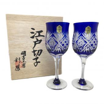 彩鳳 (サイホウ) ワイングラス　硝子工房　江戸切子
