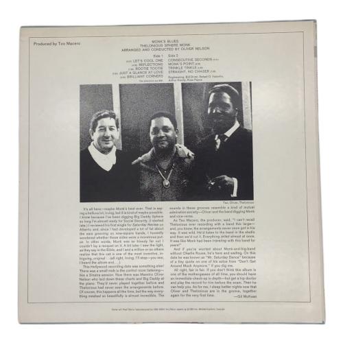 セロニアスモンク　モンクスブルース　LP レコード