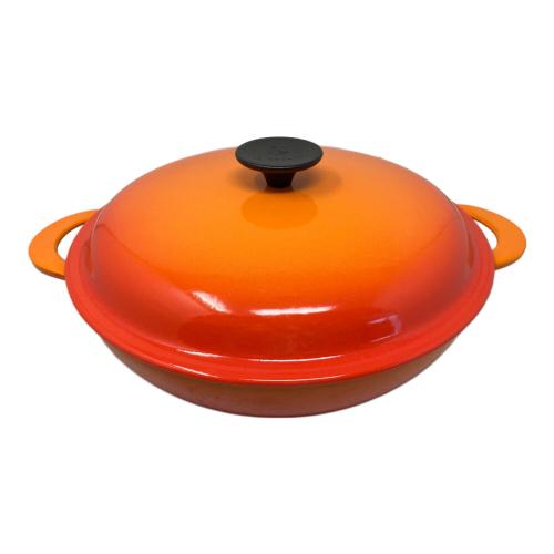 LE CREUSET (ルクルーゼ) キャセロール 26cm　オレンジ