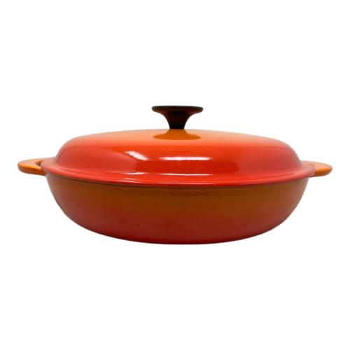 LE CREUSET (ルクルーゼ) キャセロール 26cm　オレンジ