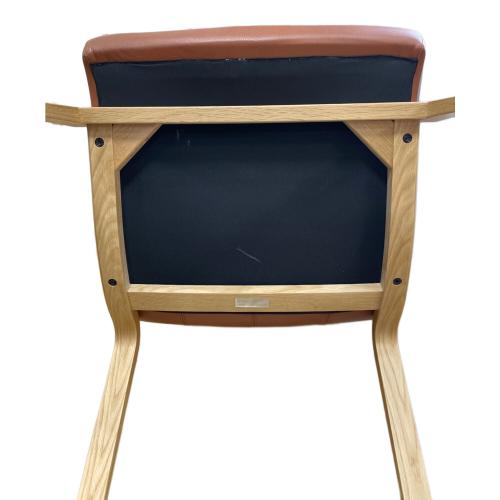 カンディハウス ハイバックチェアー ブラウン 牛革 ライナス