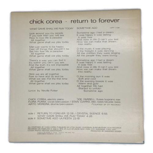 chick corea レコード return to forever