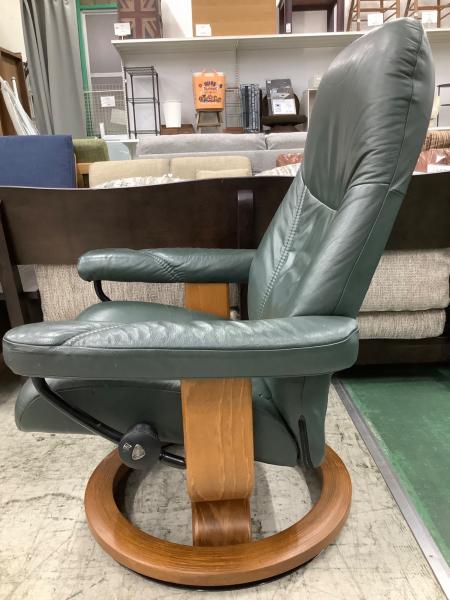 エコーネス　ストレスレスチェア　美品① Ekornes (エコーネス) ストレスレスチェア グリーン 1人掛け
