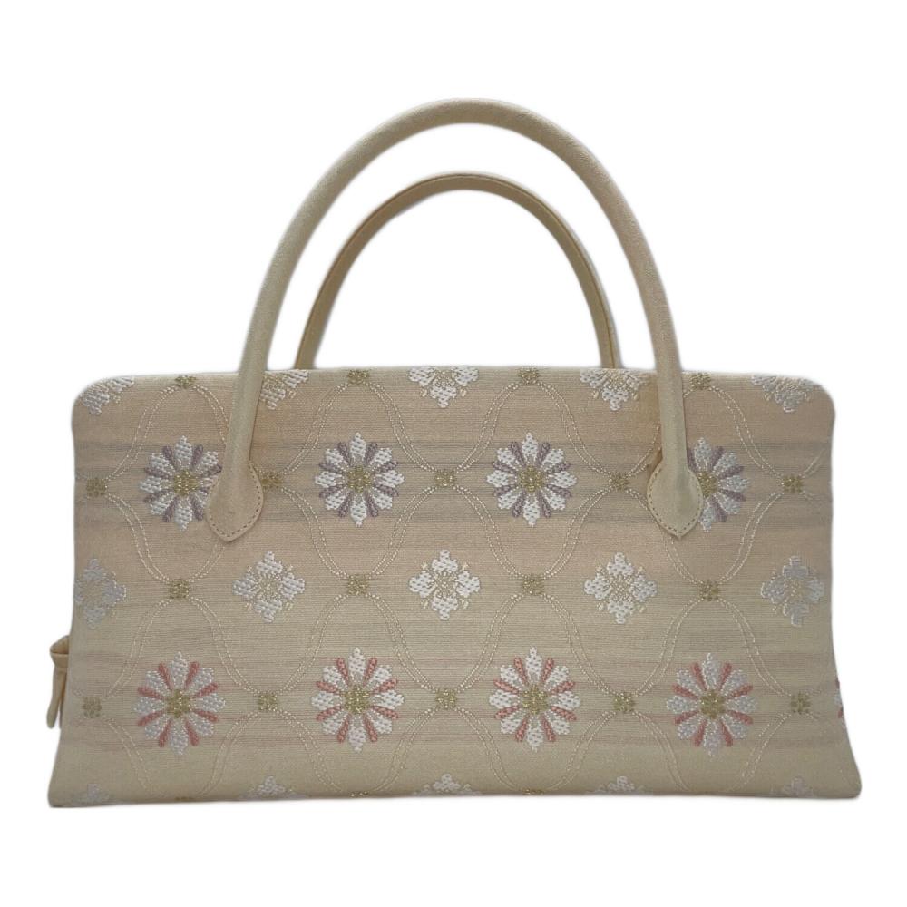 伊と忠 和装バッグ 利休バッグ ベージュ 花菱｜トレファクONLINE