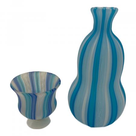 藤田喬平 (フジタキョウヘイ) ヴェニス 手吹ガラス工芸 盃 徳利 酒器