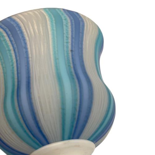 ののはな様　藤田喬平　手吹　青銀彩　茶碗　ガラス茶碗 ののはな様 藤田喬平 手吹 青銀彩 茶碗 ガラス茶碗