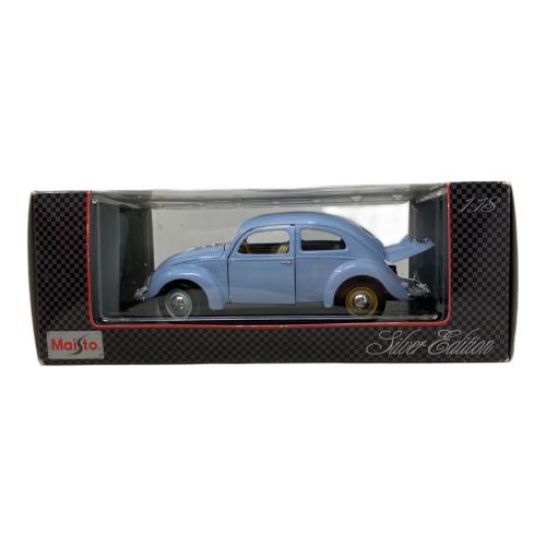 Maisto (マイスト) フォルクスワーゲン・ビートル Silver edition ミニカー ブルー