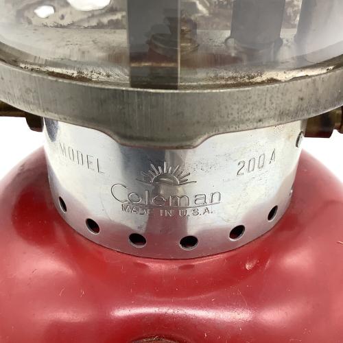 Coleman (コールマン) ガソリンランタン 200A マルーン　バイレックスグローブ ヴィンテージ