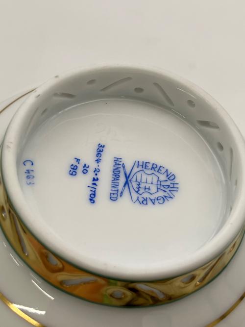 Herend (ヘレンド) カップ&ソーサー オープンワーク シノワズリシリーズ トプカプ　マンダリン
