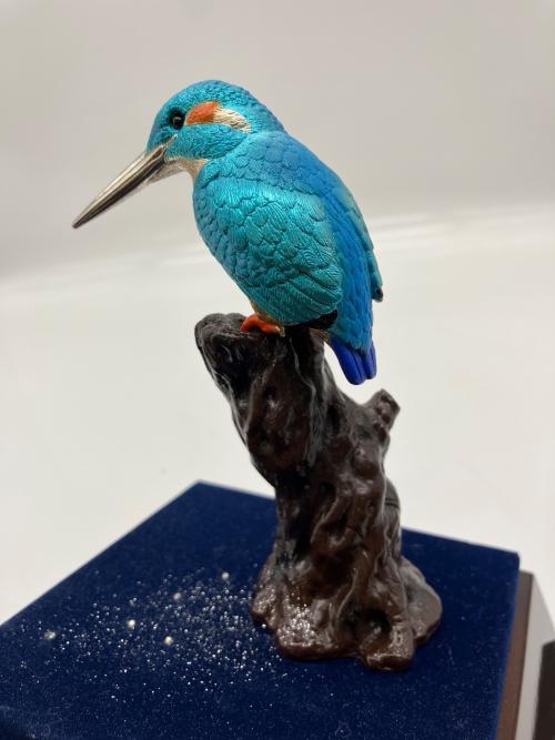 光則 "カワセミ" 銀製 翡翠 KINGFISHER SILVER