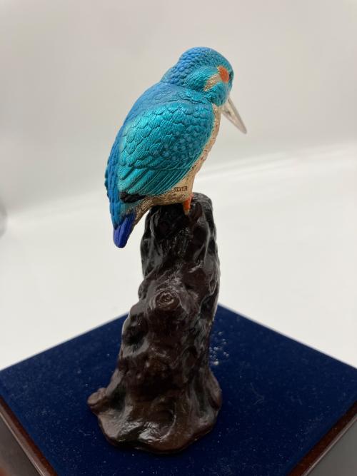 光則 "カワセミ" 銀製 翡翠 KINGFISHER SILVER