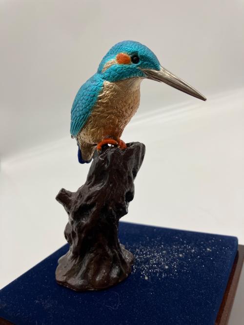 光則 "カワセミ" 銀製 翡翠 KINGFISHER SILVER