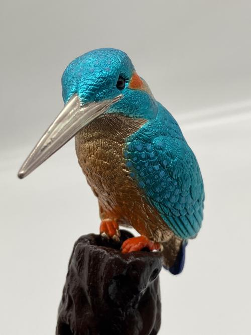 光則 "カワセミ" 銀製 翡翠 KINGFISHER SILVER