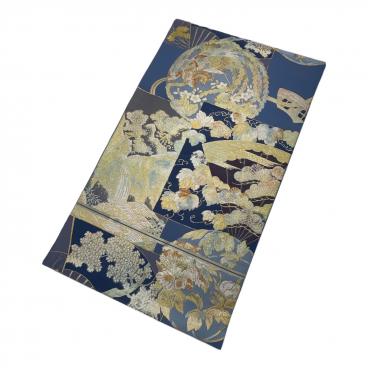 糀織物 羽織 紋紗 Lサイズ 西陣きもの曾 御召機の証 反端付 紗衣 茶色